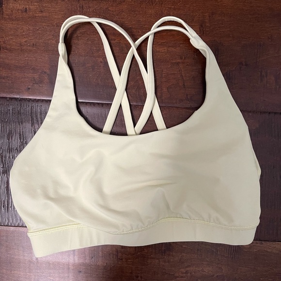 LULULEMON “ENERGY” BRA IN LIGHT/YELLOW COLOR - Picture 2 of 6